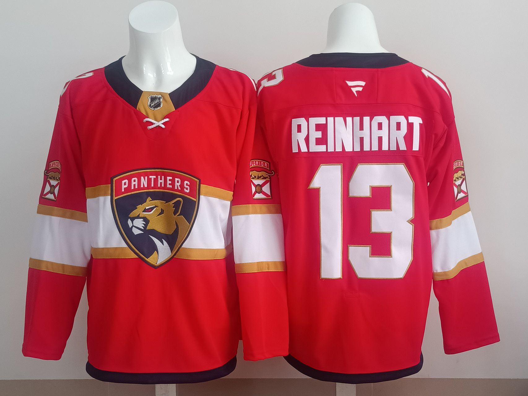 Men 2025 Florida Panthers 13 Reinhart Red NHL Jersey style 01